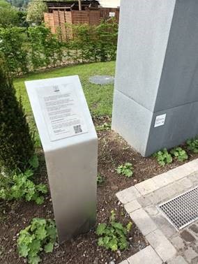 Die Stele vom Heimatbund Lüttringhausen e.V. Foto: Stadt Remscheid